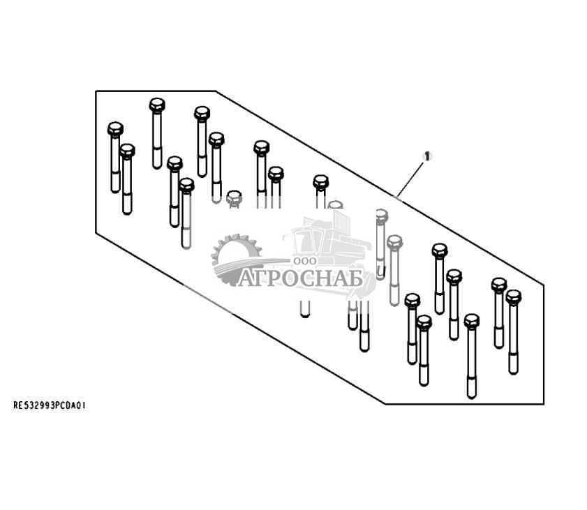 9901 Винты комплекта, головка блока цилиндров 